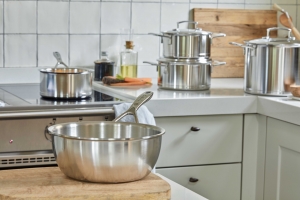 DEMEYERE SILVER 7 SOEPPOT MET DUBBELWANDIG DEKSEL 20 CM-5LITER