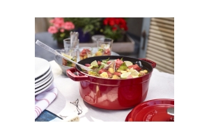 STAUB COCOTTE ROND 24CM - 3,8L - Kersenrood