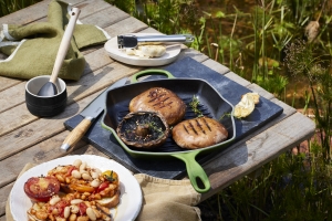 LE CREUSET GRILL SKILLET VIERKANT 26CM - Bamboo