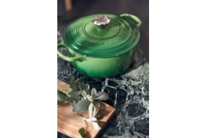 LE CREUSET RONDE BRAAD/STOOFPAN 24CM-4,2 LITER - BAMBOO