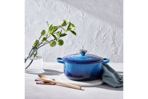 LE CREUSET RONDE BRAAD/STOOFPAN 20CM-2,4 LITER - Azure