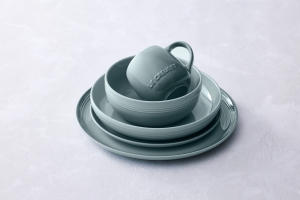 LE CREUSET DINERBORD "COUPE" - 27 CM - Sea Salt
