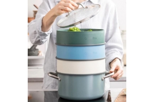 GREENPAN STOOMMAND "STEAMY" - 24 CM - Blauw