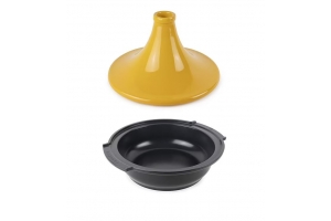 PEUGEOT TAJINE 'ATLAS' - 23 CM hoog / 33 CM breed - Geel