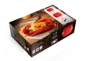 PEUGEOT DUO APPOLIA OVENSCHALEN - ROOD - SET VAN 2 - Rood
