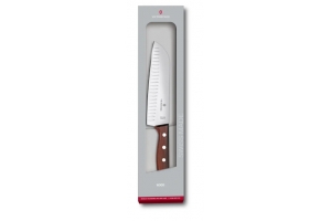 VICTORINOX SANTOKUMES WOOD MET KUILTJES 17CM                           