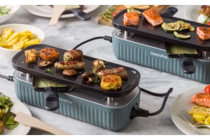 GREENPAN SILHOUETTE CONNECTEERBARE GOURMET - 2 PERSONEN - OXFORD BLUE