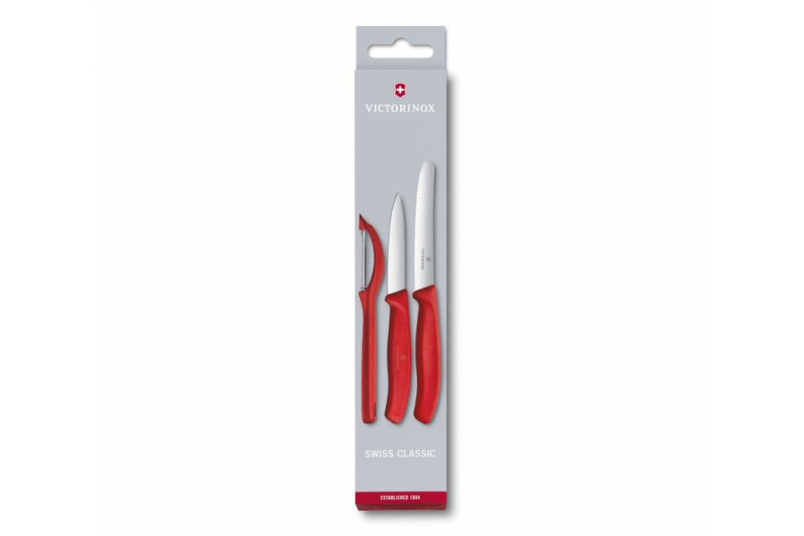 VICTORINOX OFFICEMESSENSET MET DUNSCHILLER - Rood