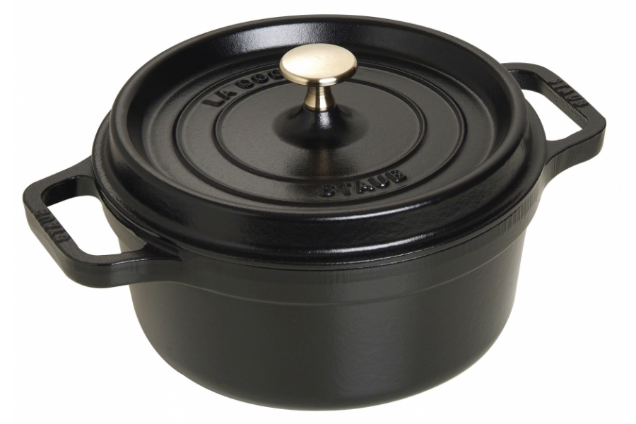 Staub ronde cocotte 22 cm - 2,6 L - Zwart