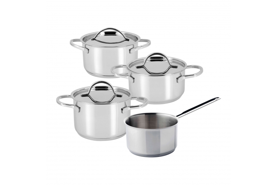 TIP VOOR KOTSTUDENTEN - DEMEYERE RESTO 3 MINI-KOOKSET / STARTSET 4-DELIG                                 