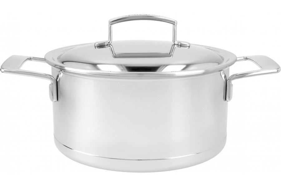 DEMEYERE SILVER 7 KOOKPOT MET DUBBELWANDIG DEKSEL 22 CM-4 LITER
