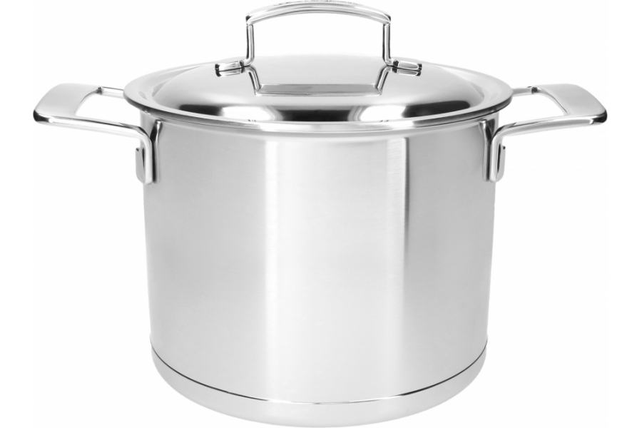 DEMEYERE SILVER 7 SOEPPOT MET DUBBELWANDIG DEKSEL 20 CM-5LITER