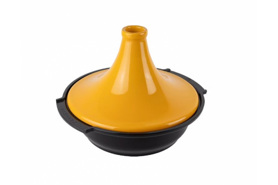 PEUGEOT TAJINE 'ATLAS' - 23 CM hoog / 33 CM breed - Geel