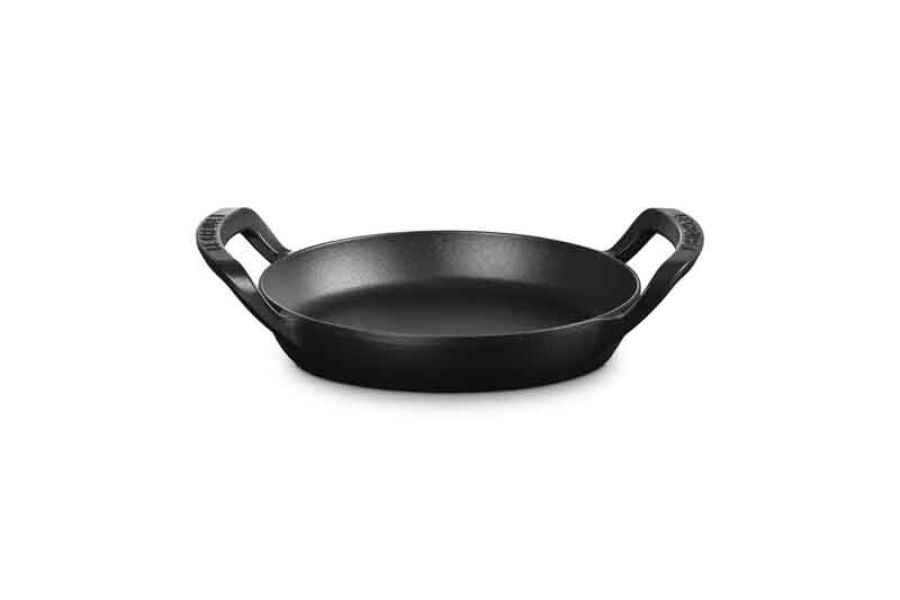 LE CREUSET OUTDOOR BBQ SKILLET IN GEËMAILLEERD GIETIJZER - 25 CM - ALPINE COLLECTION - Mat zwart