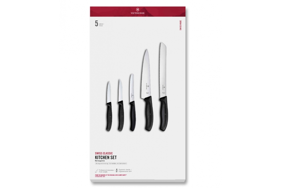 VICTORINOX SET MESSEN SWISS CLASSIC 5-DELIG    