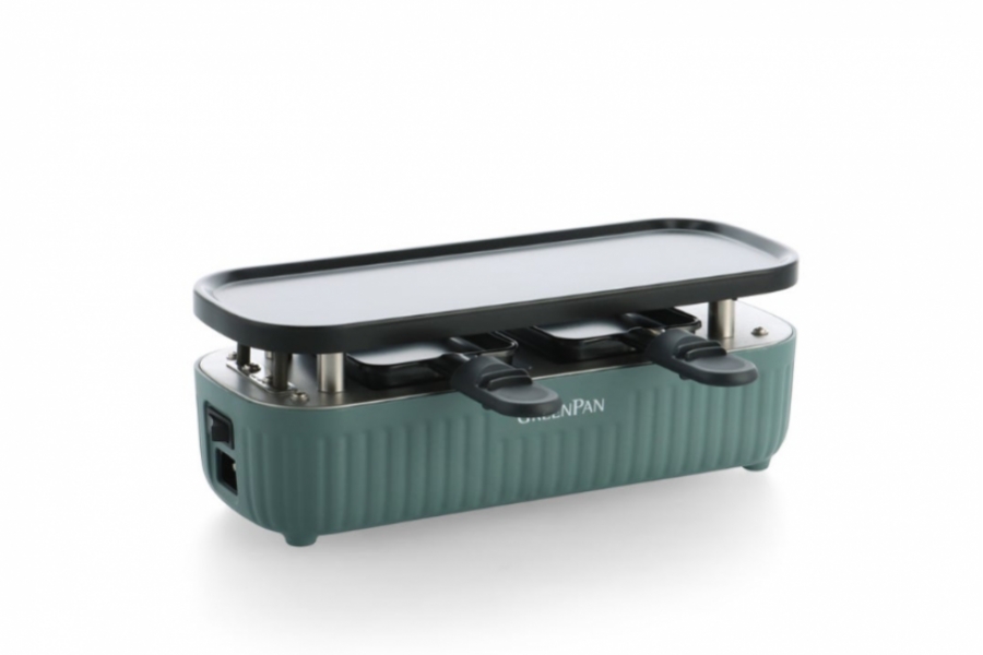 GREENPAN SILHOUETTE CONNECTEERBARE GOURMET - 2 PERSONEN - SMOKEY BLUE