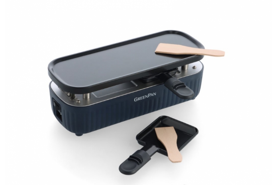 GREENPAN SILHOUETTE CONNECTEERBARE GOURMET - 2 PERSONEN - OXFORD BLUE